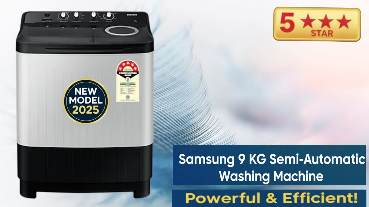 Samsung WT90C4260GG/TL 2025 Model 9 Kg 5 Star Semi Automatic Top Load Washing Machine