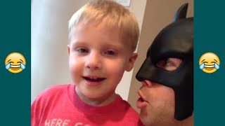 TRY NOT TO LAUGH Challenge - Funniest BatDad Vines Compilation w/ Jen