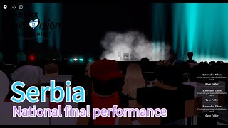 Teya Dora - Ramonda | Serbia 🇷🇸 | National Final Performance | Roblox Eurovision 2024