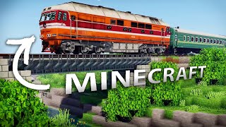 Realistic Passenger Train Travel In Minecraft | Immersive Railroading