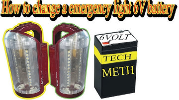 how to replace an emergency light battery Check it out in this video