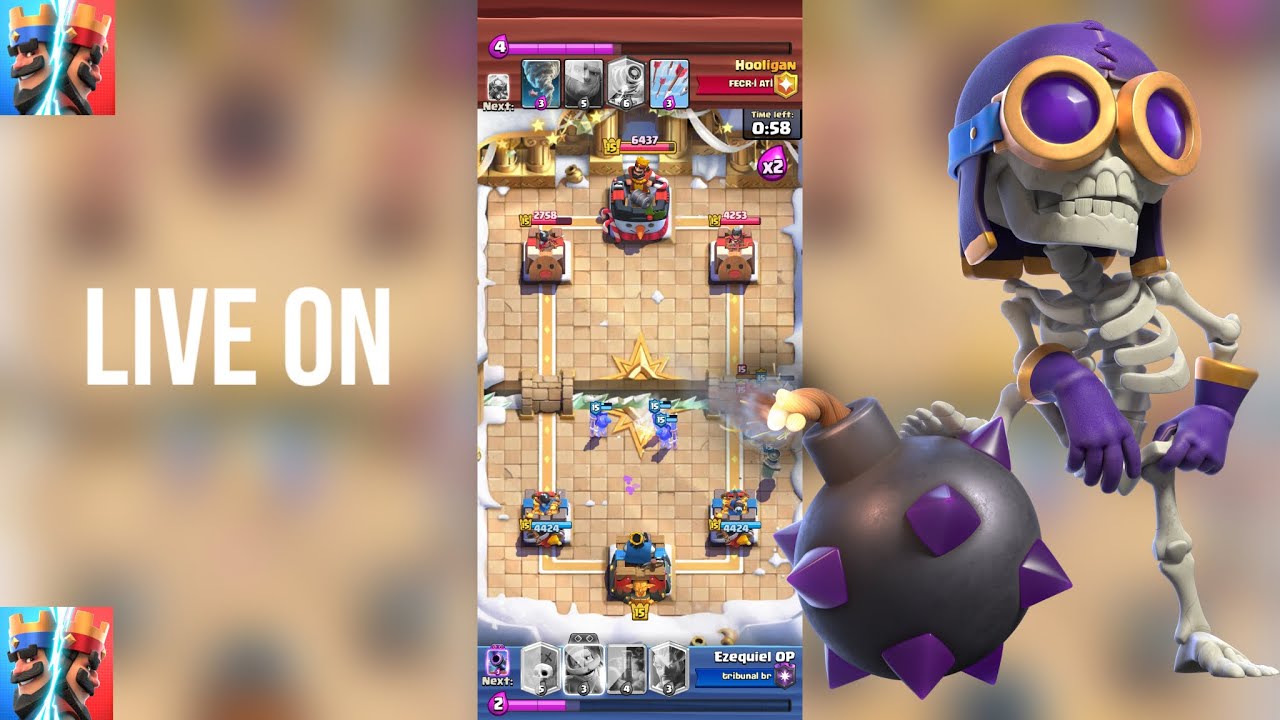 TENTANDO CHEGA NO TOP + DICAS DE SPLASH YARD - CLASH ROYALE