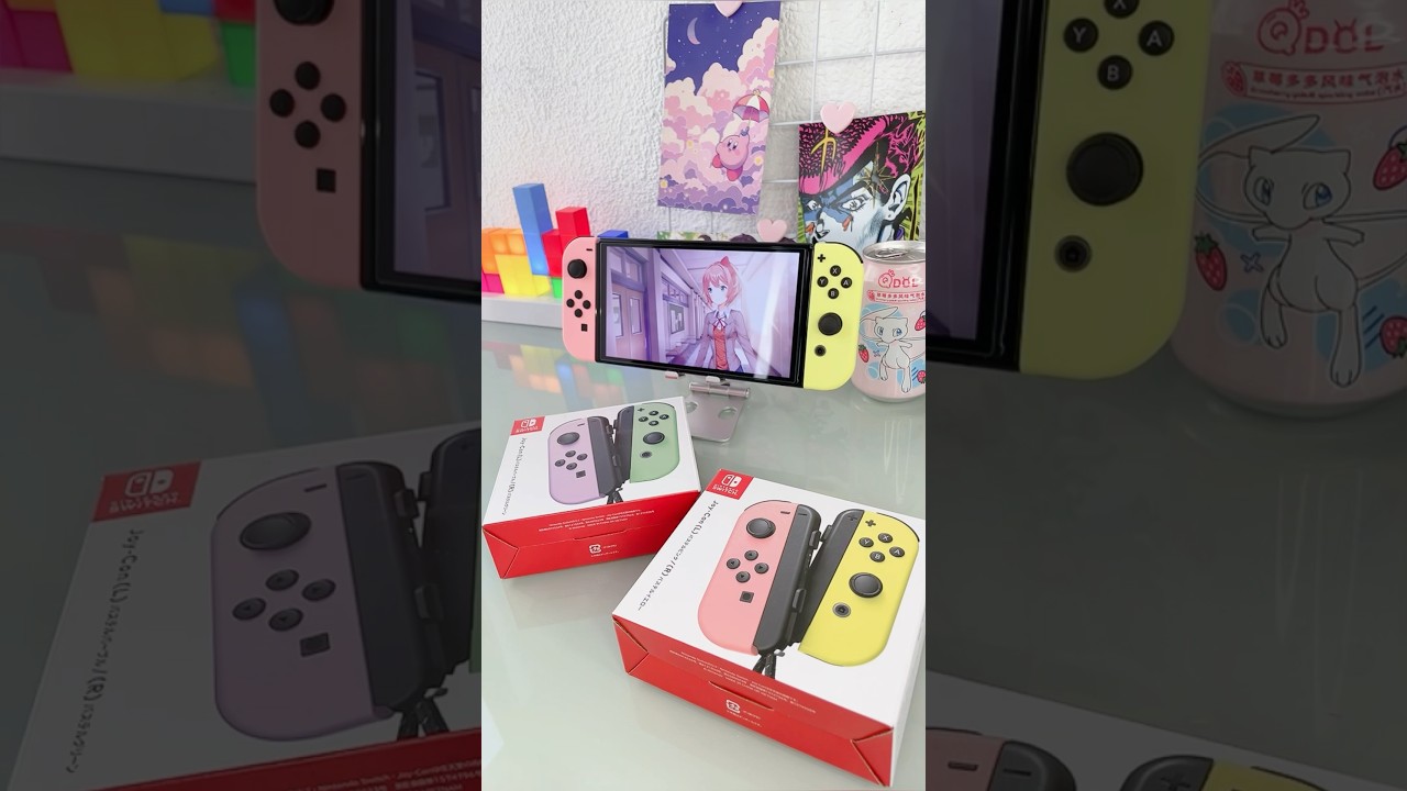 New Joycon colors in pastel tones 🌸🌼🍬🛼🍡 YouTube