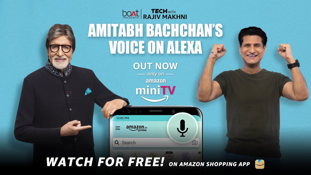 boAt Presents Tech With Rajiv Makhni Amitabh Bachchan's Voice on