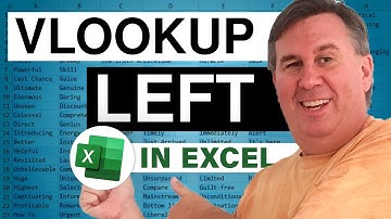 Excel - VLOOKUP Left - Episode 2061.5