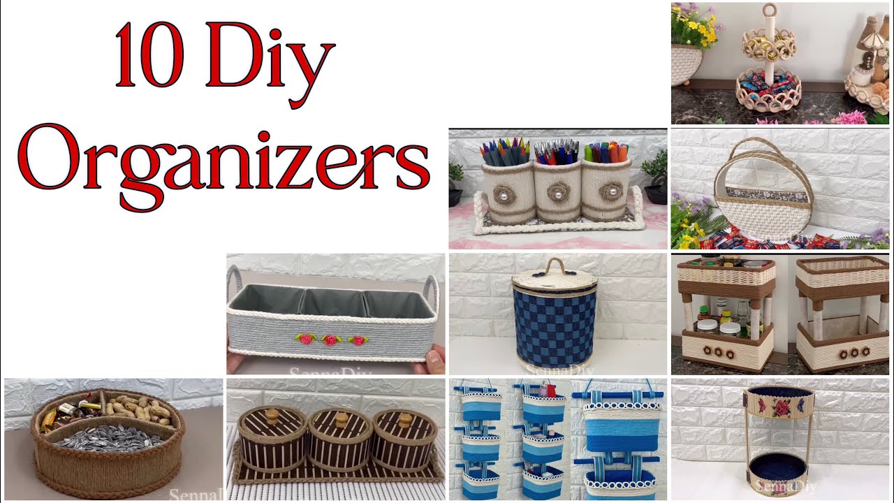 10 Diy Organizer/ Rope Organizer/ Diy Craft