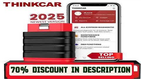 A must-have product! 2025 Thinkcar Thinksafe OBD2 Bluetooth Scanner Code Reader Car Bi-directional