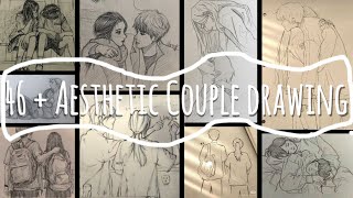 46 Aesthetic Cute Couple drawing ideas inspiration for girls#asthetic #sketch 46 Aesthetic Cute Couple drawing ideas inspiration for girls#asthetic #sketch