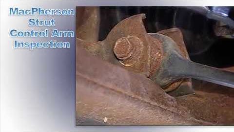 Inspecting a MacPherson Strut Control Arm and Bushing - Hunter Engineering