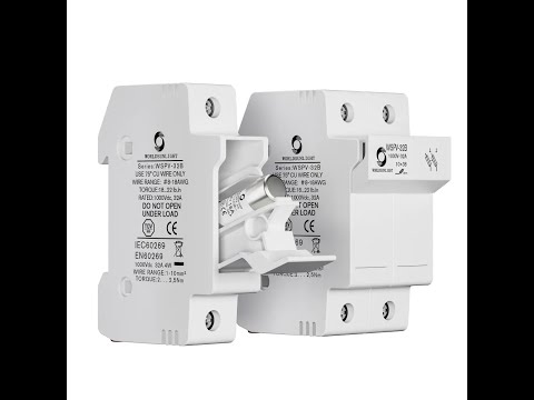 TUV IEC CE WSPV-32 GPV 10A~32A 10x38 1P 2P PV Array 1000v Solar DC Fuse Holder Base and Link
