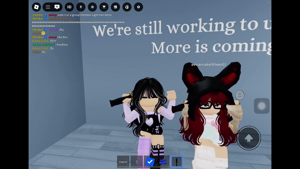 Part two of dancing￼ apt dance in Roblox