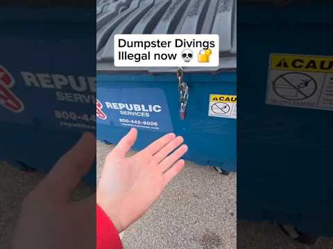 This store made dumpster diving illegal Dumpsters full of baby diapers and merchandise baby