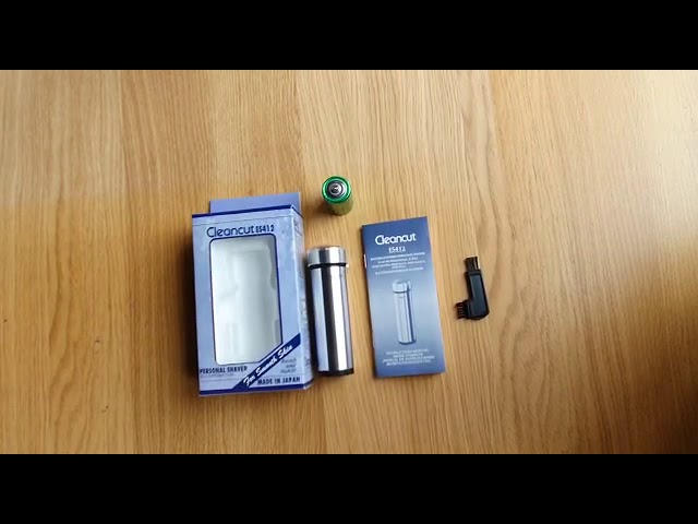 Cleancut ES412 Japanese Battery Operated Foil Shaver - YouTube