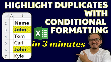 🔎 How to highlight duplicate values with Conditional Formatting in Excel