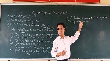 Câu gián tiếp- Part 2-Lời nói gián tiếp -Reported speech,ngữ pháp tiếng anh