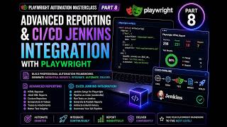 Playwright Automation Masterclass – #8 | Advanced Reporting, CI/CD, Jenkins & TypeScript 🚀