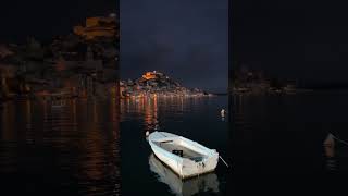 sibenik croatia sea adriatic eveningmood
