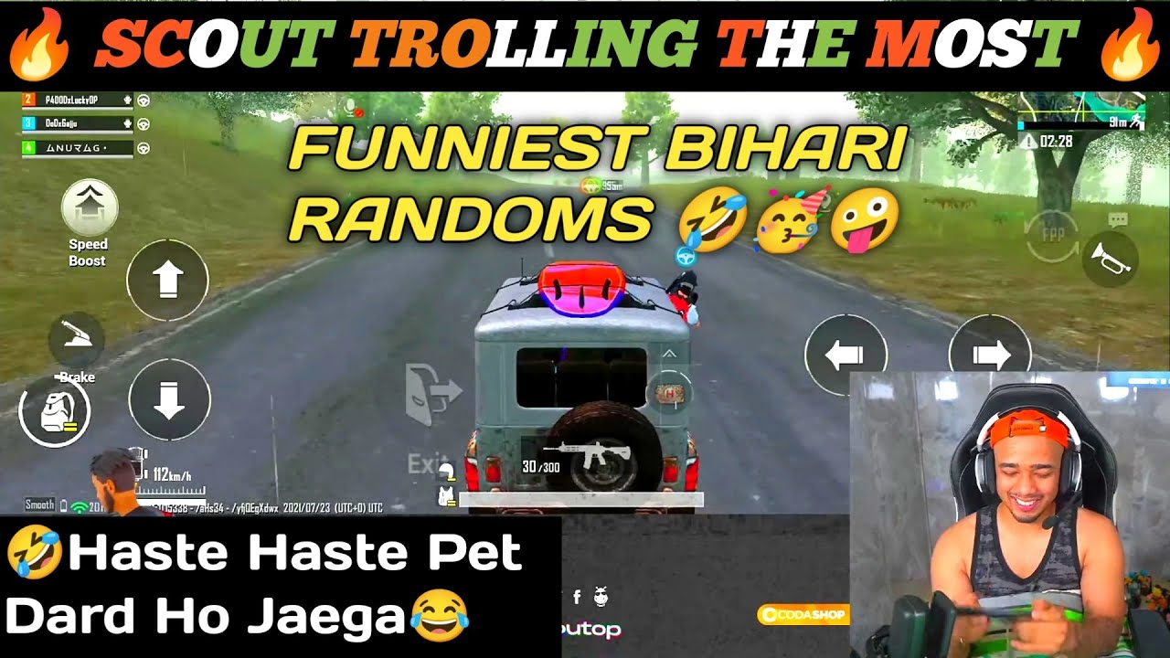 SCOUT TROLLING THE MOST FUNNIEST BIHARI RANDOMS 😂 | SCOUT BIHARI | 