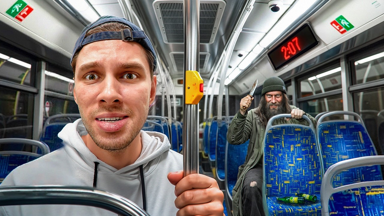 Я Проверил Общественный Транспорт ПОСЛЕ ПОЛУНОЧИ и Выжил (или нет)