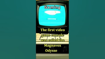 "Magnavox Odyssey: The First Game Console Ever! 🎮📺" #funfacts #facts #history
