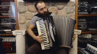 4026 - Black Hohner Gola Piano Accordion LMMH 41 120 $14999