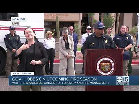 Gov. Hobbs holds press conference on upcoming fire season