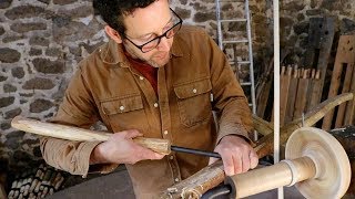 How To Turn A Wooden Bowl On A Pole Lathe - Sharif Adams