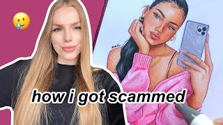 how I got scammed as a social media artist