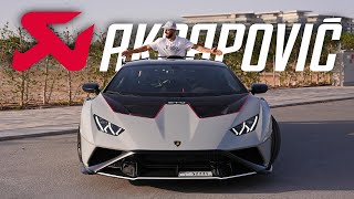 Here's what the Lamborghini Huracan STO sounds like with the titanium Akrapovic system