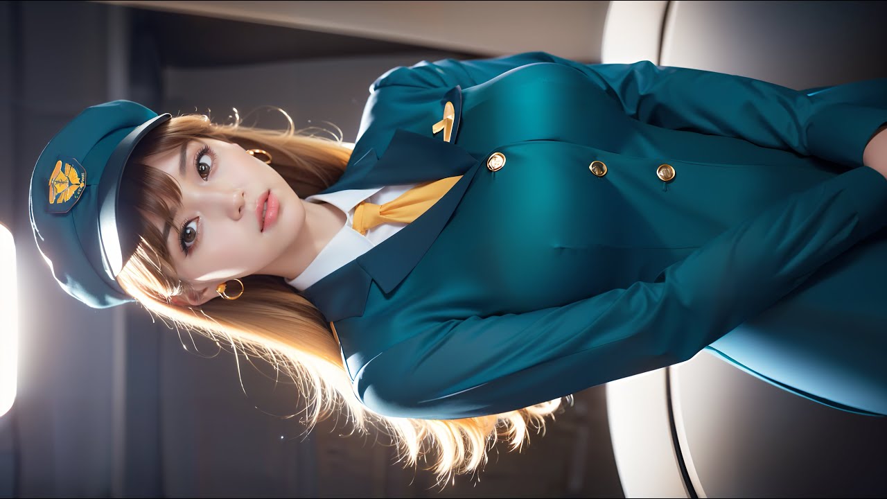 [real 4k Ai Art] 空乘小姐姐系列1 Flight Attendant Lady Series 1 Cg Lookbook