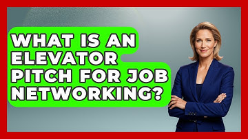 What Is An Elevator Pitch For Job Networking? - Second Chance Journey