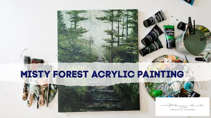 Misty Forest Acrylic Painting