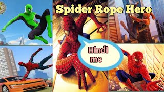 Spider Rope Hero Man Gangster Crime City Battle | (iOS Android Gameplay) screenshot 5