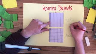 Renaming decimals ten of on place equal 1 of another