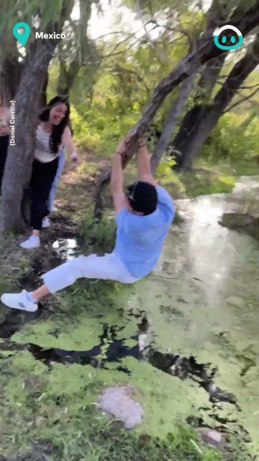 Super Stylish Man Attempts to LEAP across Mud || ViralHog