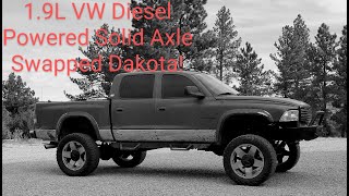 Ride Along In The Diesel 1.9L TDI Swapped 1 Ton Swapped Dodge Dakota!