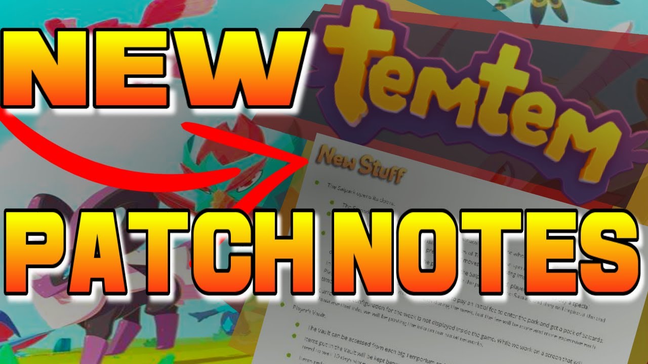 *NEW* TemTem NEW Update(0.5.13)TemTem PATCH Notes(0.5.13)|TemTem New ...
