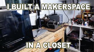 I built a makerspace in a closet! #3dprinting #carvera #jewellerymaking #cnc