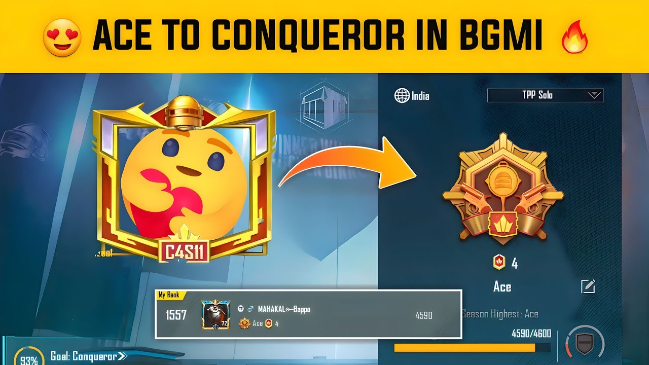 ⁣😱 CONQUEROR POSSIBLE IN C4S11 🔥 SOLO RANK PUSH TIPS & TRICKS🔥(MR MAFIA YT)