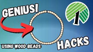 Genius Dollar Tree DIYs Using Wood Beads