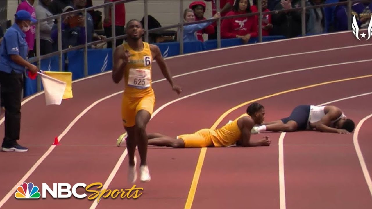 DOUBLE FALL shocks men's 400m at HBCU Showcase event | NBC Sports