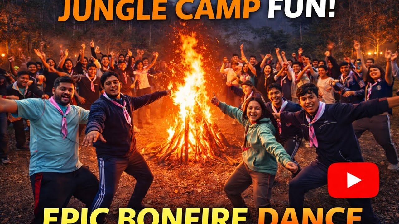 Aaj Kiya Bonfire 🔥 dance camp mai full Masti#trending #shortvideo #viral