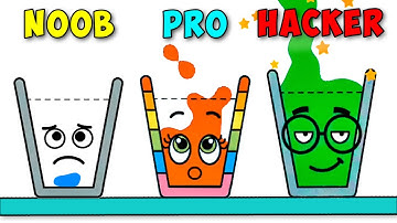 NOOB vs PRO vs HACKER 🥛 Happy Glass