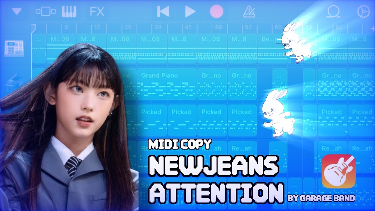 뉴진스 어텐션 Newjeans attention midi copy Garage band