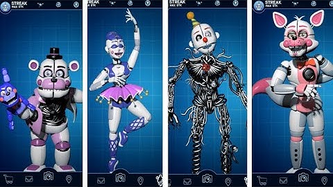 FNaF AR Sister Location Animatronics Workshop Animations (SL)