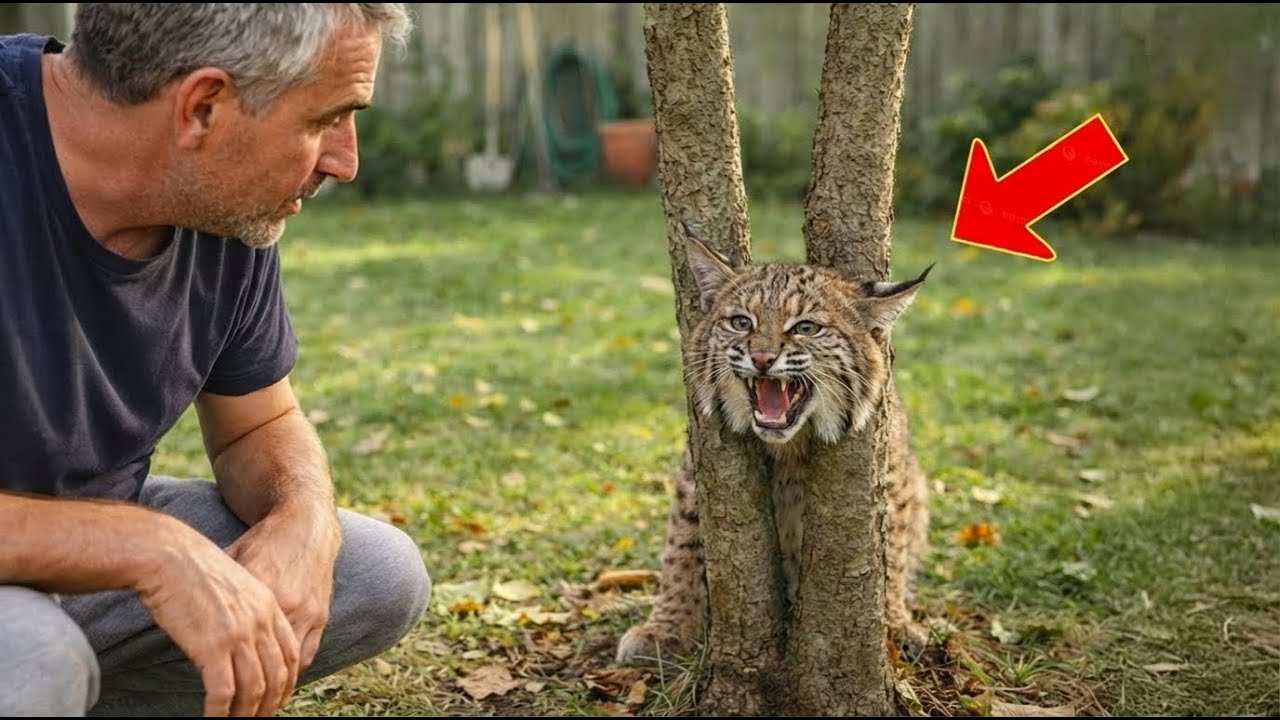Man Rescues “Cat” Stuck in a Tree — Minutes Later He Realizes It’s not a Cat