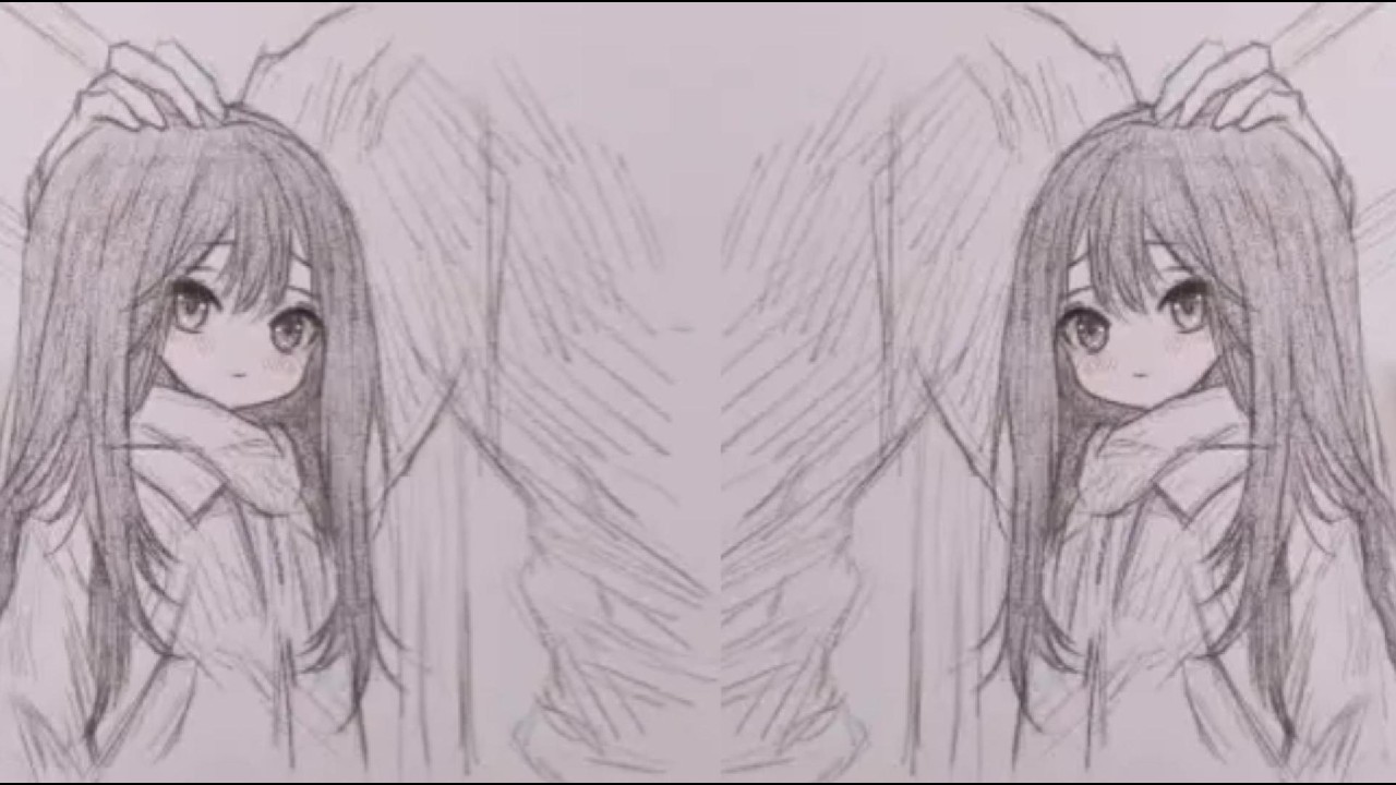 アニメの女の子の絵を一枚描いてみてください。これだけでは簡単すぎますよね、手さえあればいいのです！一緒に描きましょう。