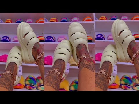 UGG SPORT YEAH CLOG REVIEW & TRY ON HAUL | UNBOXING MELON & BLACK COLORWAYS | WEIRDEST UGG EVER!