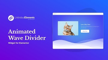 How to Add a Free Animated Wave Divider Background in Elementor?