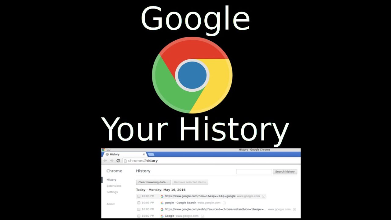 HowTo View Access Google Chrome History Tutorial and Guide for